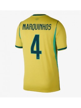 Billige Brasil Marquinhos #4 Hjemmedrakt VM 2026 Kortermet